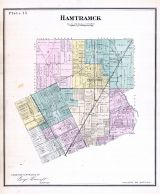 Plate 015 - Hamtramck Township, North Detroit, Maybury, Wayne County 1883 with Detroit